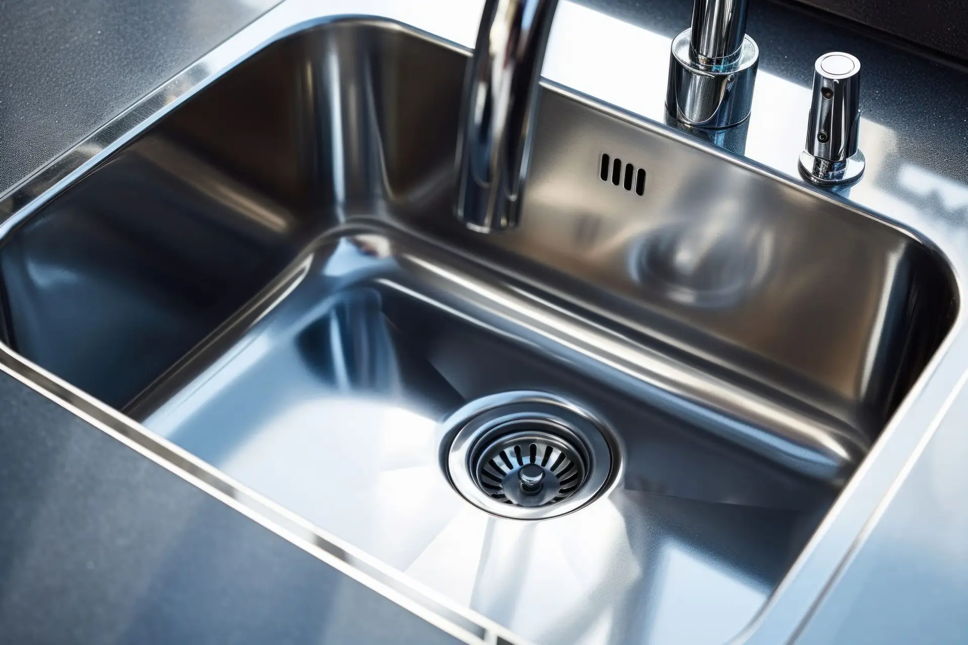 Clean Stainless Steel Kitchen Sink